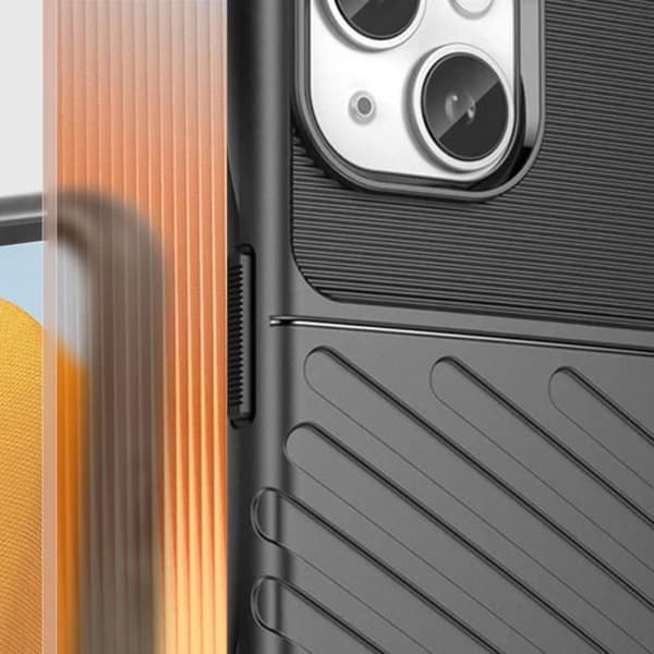 iPhone 14 Case -juovainen design musta kotelo