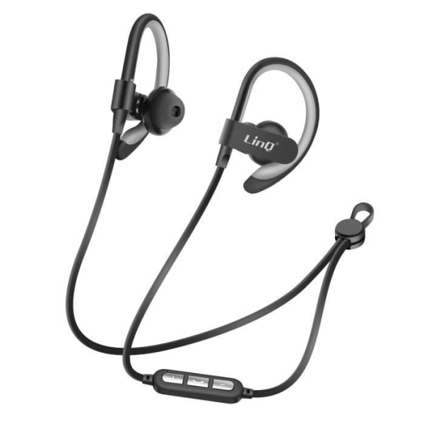 Kaulanauha Sports Bluetooth-kuulokkeet LinQ Black, Kantama 40m Svart