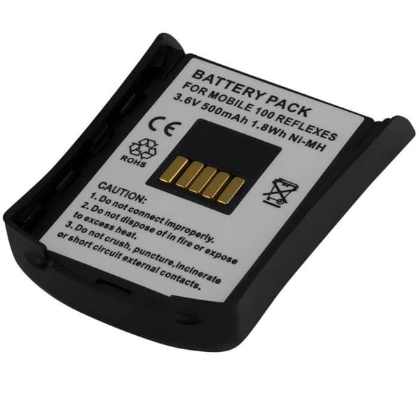 Batteri - AVIZAR - Alcatel Mobile 100 Reflexes - 3,6V - 500mAh - NiMH - Sort Svart