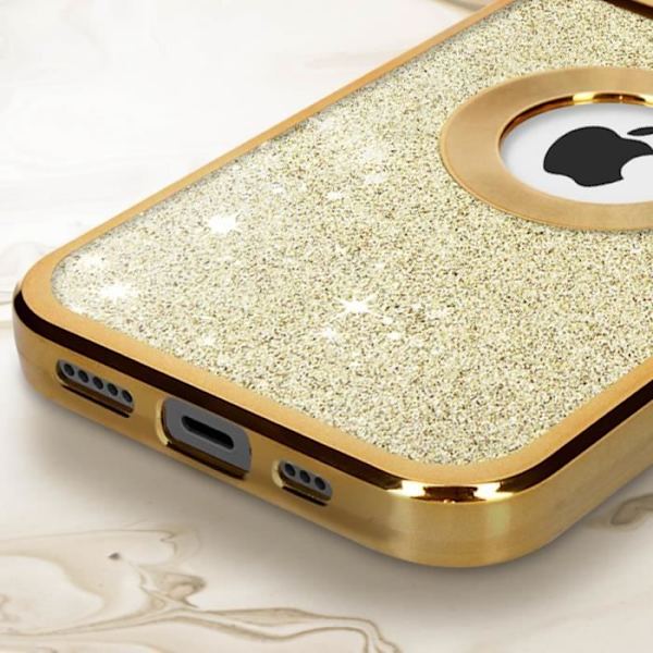 iPhone 12 Pro Max Case Kultainen Glitter Suojakuori