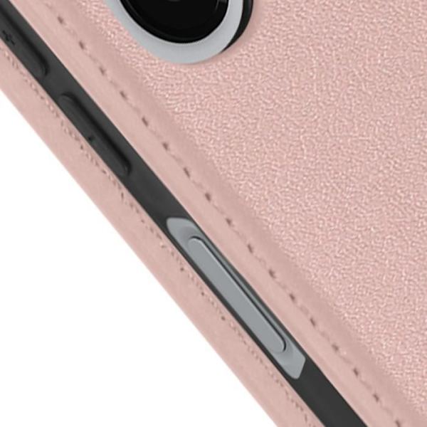 Kotelo Galaxy A05s:lle - AVIZAR - Classic Edition - Korttiteline - Videotuki - Magneettinen - Vaaleanpunainen Rosa