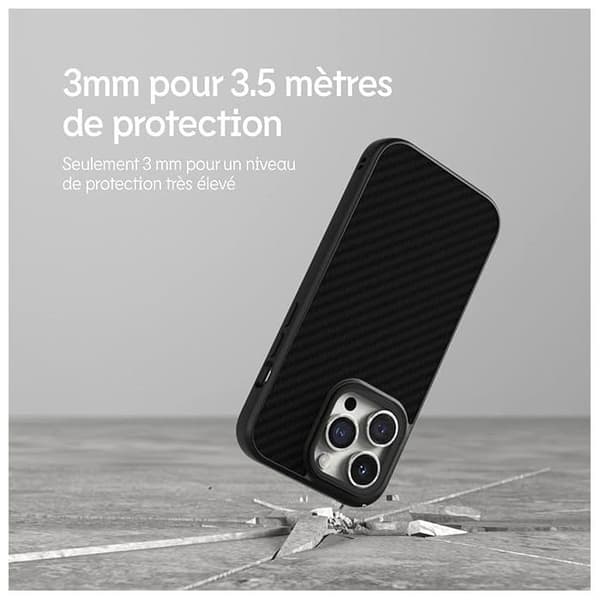 RhinoShield Cover [iPhone 13 Pro] | SolidSuit - Stødabsorberende teknologi, Kameraobjektiv kontur - Classic Sort