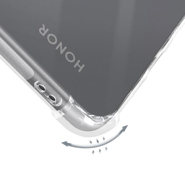 Kotelo Honor 90 Lite - AVIZAR - Pehmeä silikoni - Läpinäkyvät iskunkestävät kulmat Transparent
