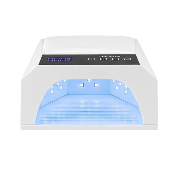UV-lampe til negle med timer og LED-skærm 15W Hvid Vit