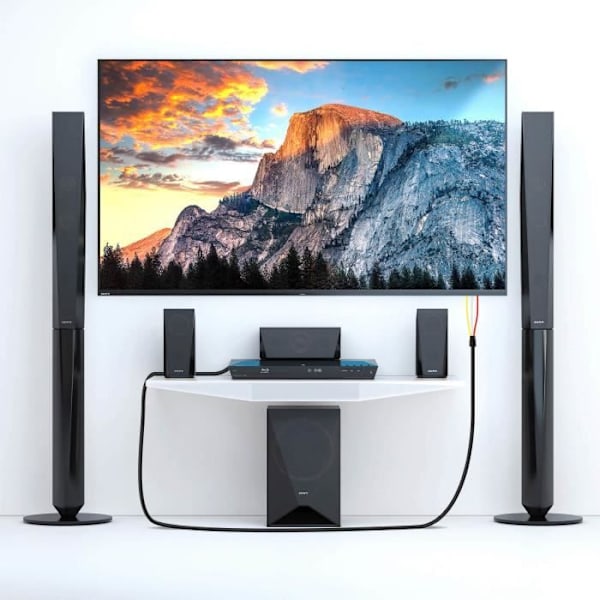 HDMI till 3x RCA hankabel - LINQ - HD-AV994 - 1,5 m - Ljud- och bildadapter - Svart
