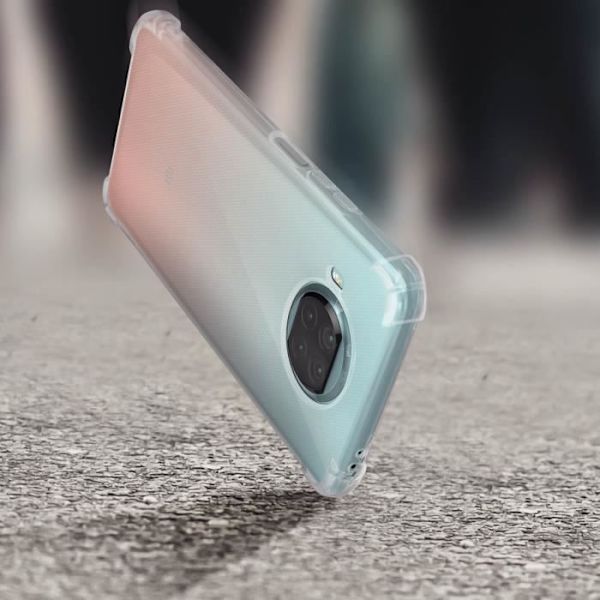 Telefonfodral - AVIZAR - Xiaomi Mi 10T Lite - Flexibelt - Stötabsorberande - Transparent Vit Vit