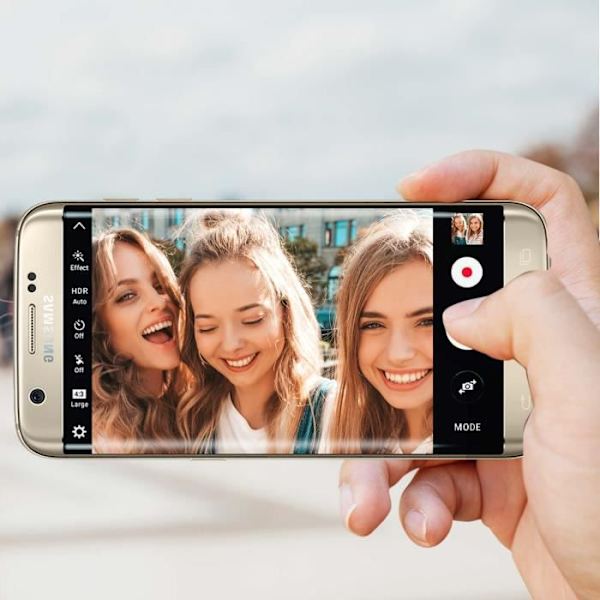 Samsung S7 ja S7 Edge -etukamera - Edessä vaihtokaapeli - musta - 6 g