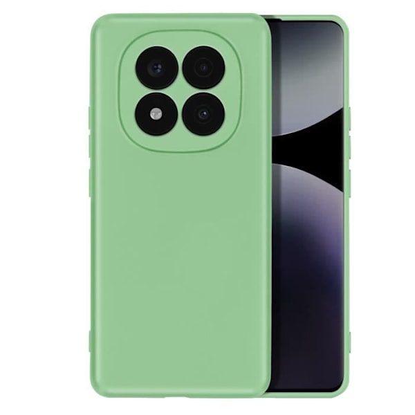 Coque för Xiaomi Redmi Note 14 Pro och 14 Pro Plus Silikon Soft-Touch Ljusgrön Grön