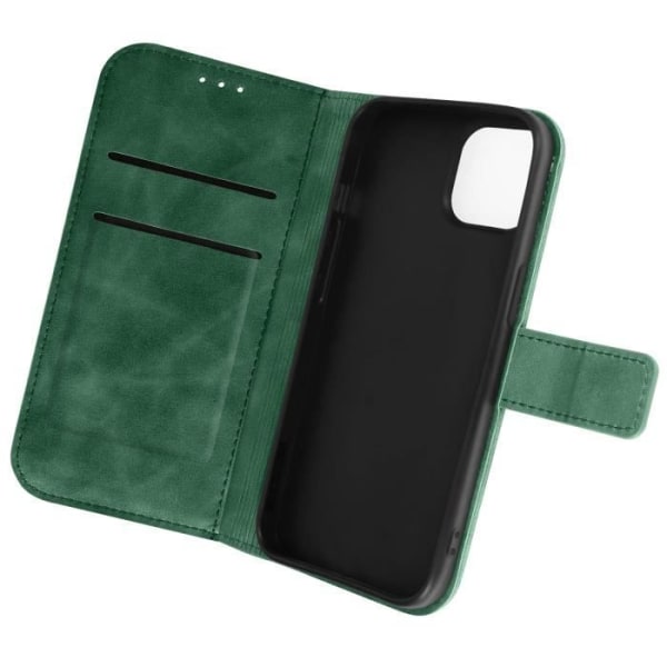 Grönt mjukt fodral till iPhone 14 Flip-fodral