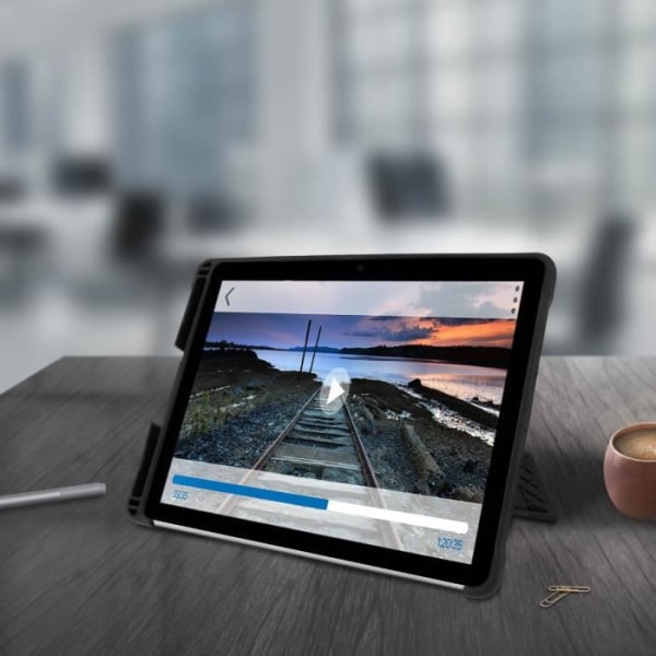 Coque Microsoft Surface Go 10.1 Hård Video Støtte STM Goods Gennemsigtig Sort Vit