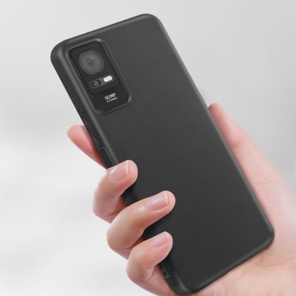 Fodral för TCL 408 och TCL 406 - AVIZAR - Mjuk och flexibel silikon - Svart Svart