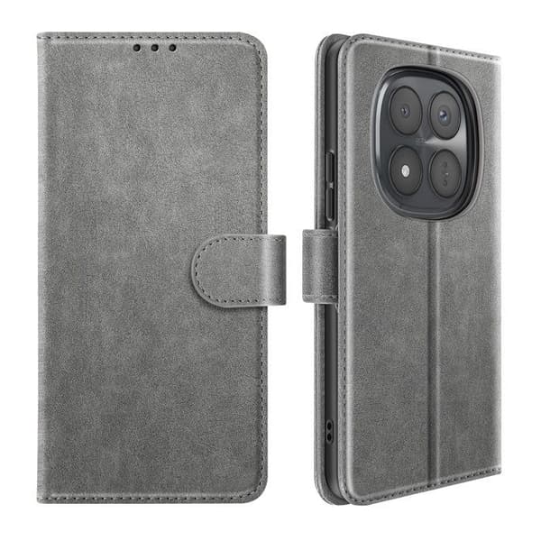 Xiaomi Redmi Note 15 Pro Plus 5G Chesterfield Plånboksfodral Ställfunktion Grå Grå