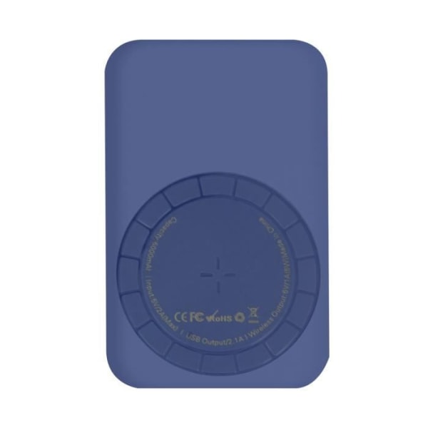 MagSafe Wireless Power Bank 5000 mAh Qi Technology USB / USB-C-portar Mörkblå