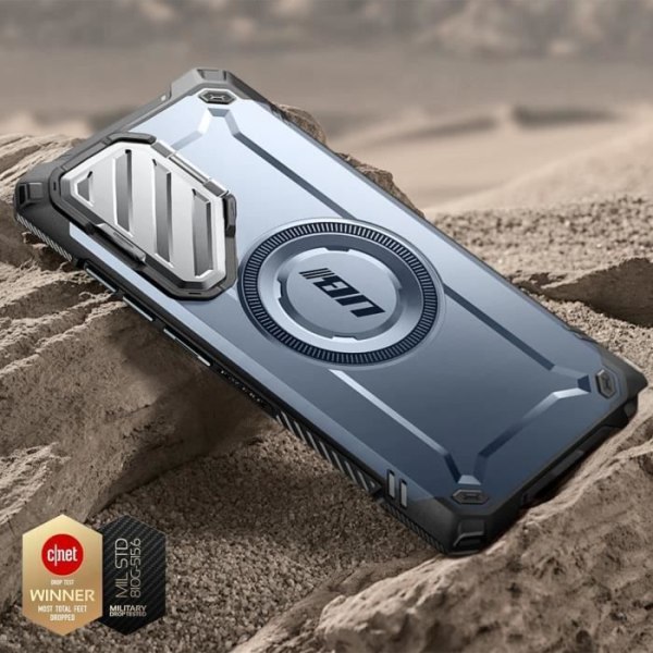 SUPCASE Hard Case til Samsung Galaxy S24 Ultra - Midnatsblå - Stødsikker - Kameracover - MagSafe-kompatibel Blå