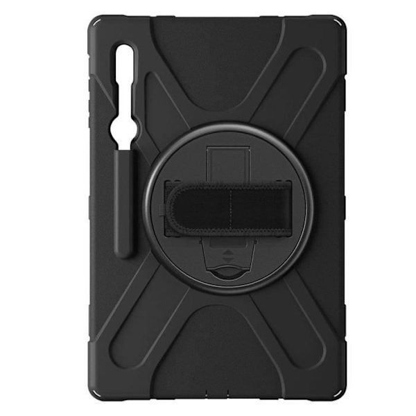 Coque - Samsung - Galaxy Tab S8 Ultra/S9 Ultra - Hybride - Svart - Inbyggd ställning Svart
