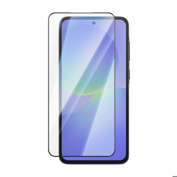 Skærmbeskyttelse til Galaxy A36 i hærdet glas 0,40 mm høj modstand sort