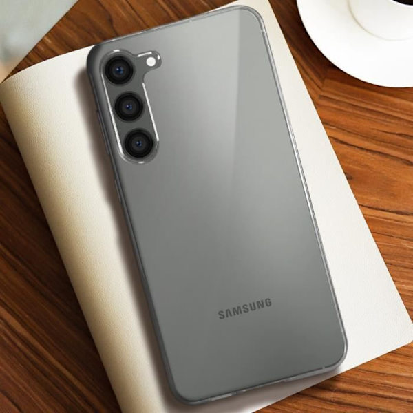Etui til Samsung Galaxy S23 Plus - AVIZAR - Blødt - Gennemsigtig - Ultratyndt Vit