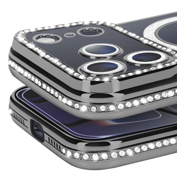 Coque Magsafe - AVIZAR - iPhone 17 Pro - Sort - Strassé - Elegant beskyttelse Svart