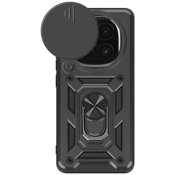 Coque - Xiaomi Redmi Note 14 Pro/Pro Plus - Stötsäker - Stödring - MIL-STD-810G Svart