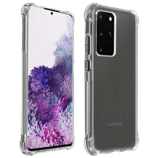 Coque - AKASHI - Galaxy S20 Plus - Flexibel - Stötsäker - Transparent Vit Klar vit