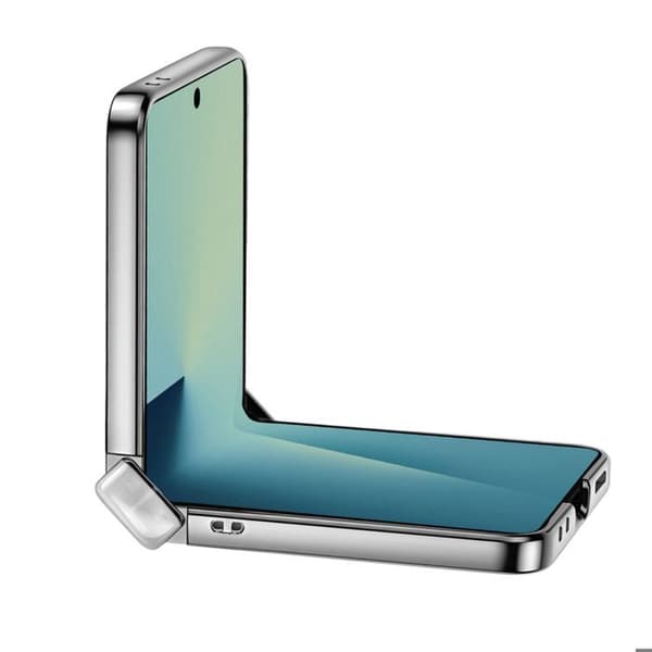 Skal - AVIZAR - Galaxy Z Flip 7 - Kromad - Hinge-skydd - Styv Grå