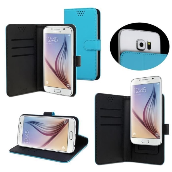 MUVIT Universal FOLIO Case Stand AND SLIDING Blue OP TIL 4,5"""