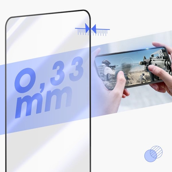 Toughened Glass til Motorola Moto G15 og G15 Power Hårdhed 9H Facetteret Dux Ducis Sort Svart