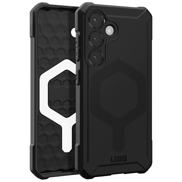 Coque til Samsung S25 Plus Honningcomb Translucent Essential Armor UAG Sort Svart