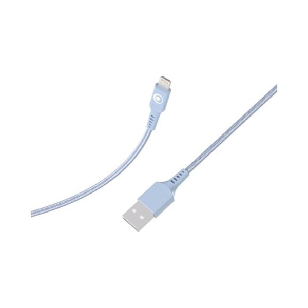 USB-A/Lightning 2.4A FastCharge 12W 1.2m lataus- ja siirtokaapeli BigBen Connected Sininen Blå