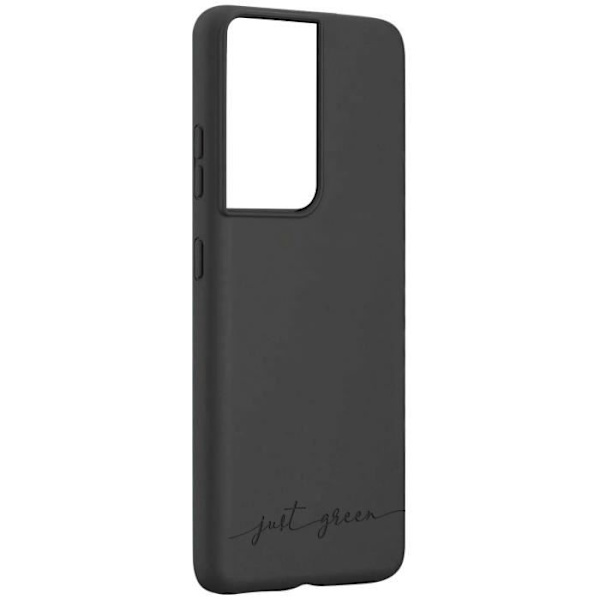 Etui til Samsung Galaxy S21 Ultra - JUST GREEN - Genanvendeligt - Sort Svart