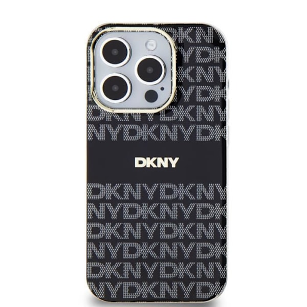 Coque til iPhone 13 Pro Max MagSafe i blød TPU med DKNY mønster i sort Svart