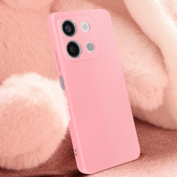 Coque - AVIZAR - Xiaomi Redmi Note 13 5G - Soft-touch - Anti-traces - Stötsäker skydd Rosa