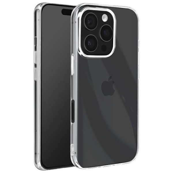 Suojakuori iPhone 16 Prolle Pehmeä silikoni, ohut muotoilu, kevyt ja läpinäkyvä Transparent