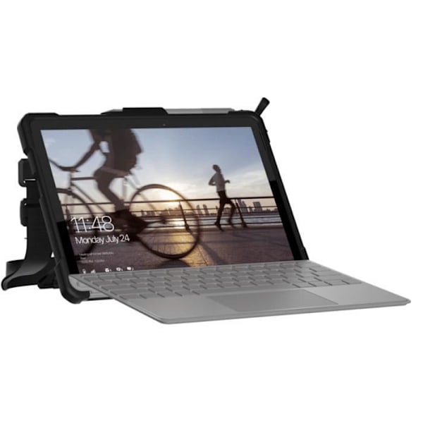Cover - Urban Armor Gear - Plasma - Kompatibel Surface Go - 10 tommer - Sort, Grå Svart grå