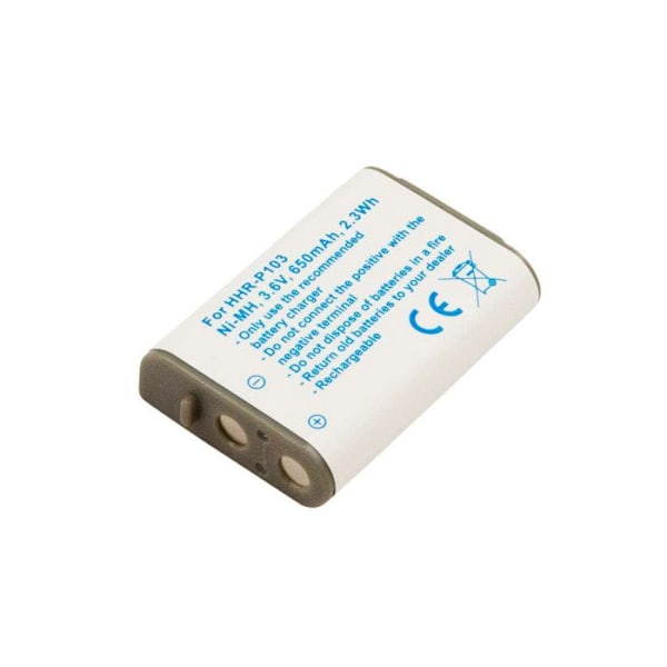 Panasonic KX-TCA255: 650mAh 3,6V 2.3Wh Ni-MH: puhelinakku