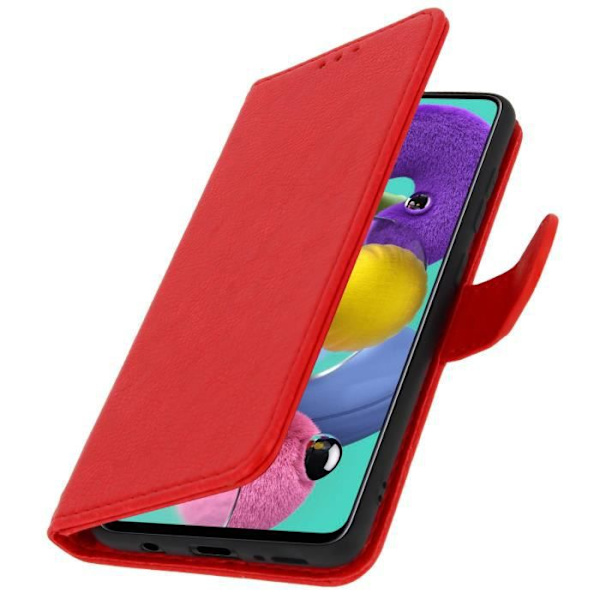 Samsung Galaxy A51 - AVIZAR - Kattava suojakotelo - Punainen - Silikoni geeli - Tukitoiminto Röd