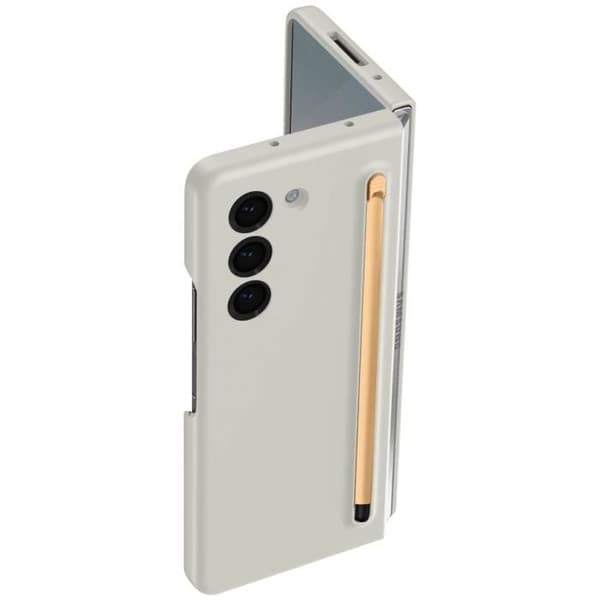 Cover - ADVISE - Galaxy Z Fold 6 - Soft Touch - Stylus Inkluderet - Lys Grå Grå