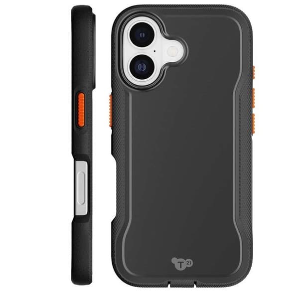 Chockresistent Cover - TECH21 - iPhone 17 - Kompatibel med MagSafe - Sort - Teksturoverflade Svart