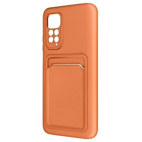 Xiaomi Redmi Note 11 ja 11s kotelo, pehmeä silikonikorttipidike Forcell Rose Gold Rose guld