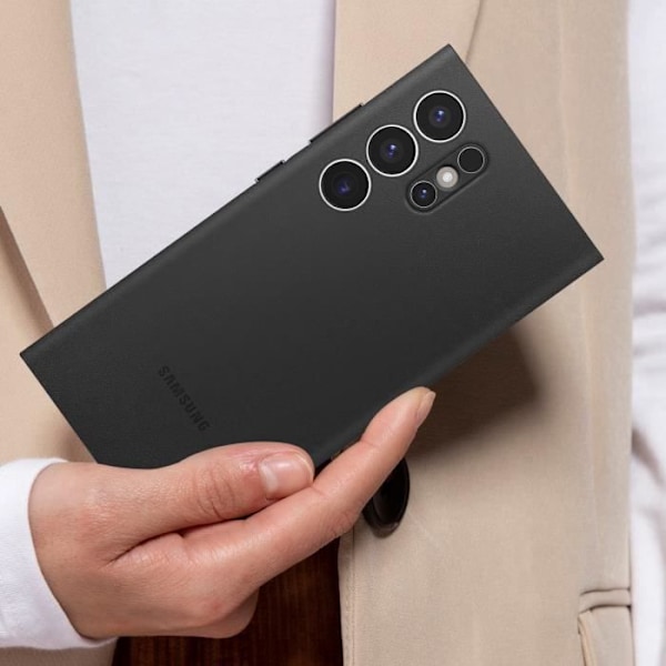 Samsung S24 Ultra Flip Case Smart View Touch Window Samsung Sort Svart