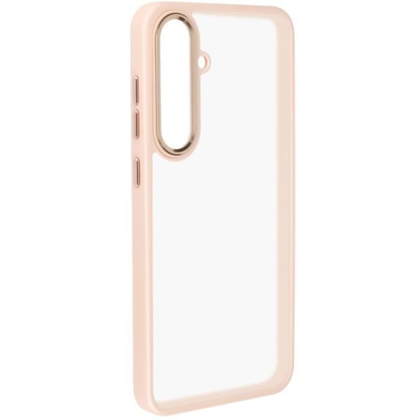 Kotelo Samsung S24 Plus -puhelimelle Kovatakainen Pehmeä Contour Smoked Design Puuteri Vaaleanpunainen