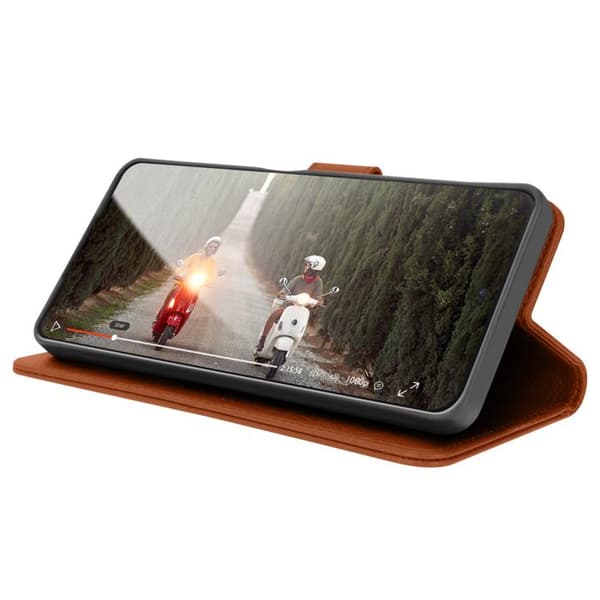 Plånboksfodral för Xiaomi Redmi Note 11 och Note 11s Stöd Zanaé Brun kastanj