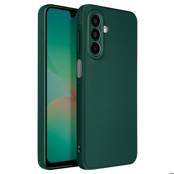 Samsung Galaxy A26:n puolijäykkä Soft-touch Anti-traces Vihreä kuori Grön
