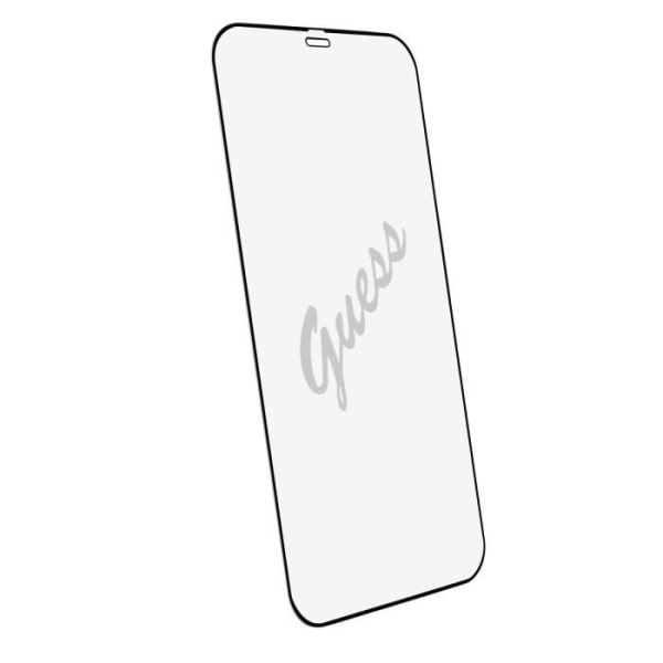 Härdat glas iPhone 12 Pro Max 9H Resistant med Black Outline Guess-logotyp
