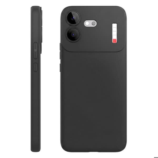 Cover til Nothing Phone (4b) Serie Clear Case Blød Anti-Fingeraftryk Sort Svart