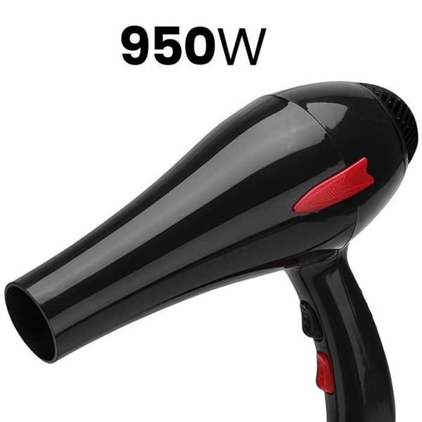 Hårtørrer - AVIZAR - 950W - 3 temperaturer - Sort - Professionel Svart