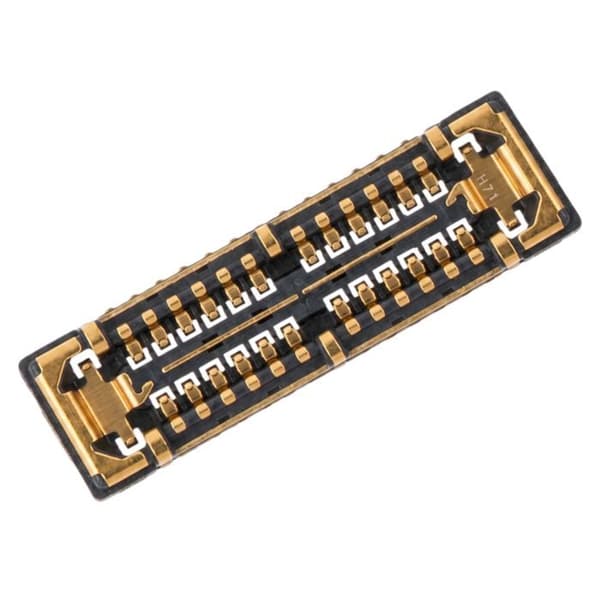 FPC 24-pin connector til Galaxy Note 20 / Note 20 Ultra Sort / Guld Svart
