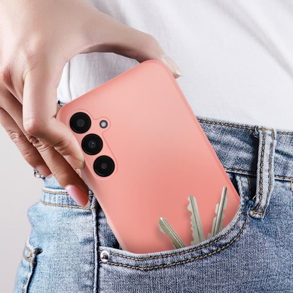 Fodral till Samsung Galaxy A25 5G Halvstyv Soft-touch Anti-fingeravtryck pulverrosa