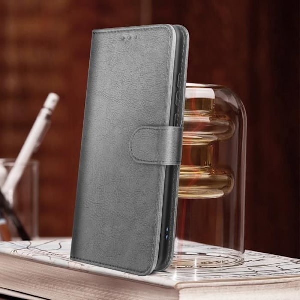 Xiaomi Redmi 10A Fodral - AVIZAR - Plånboksfodral - Videostödfunktion - Grå grå