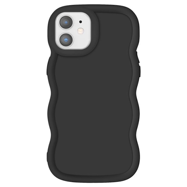 Silikonskydd för iPhone 11 Stötabsorberande Candy-serien Svart Svart
